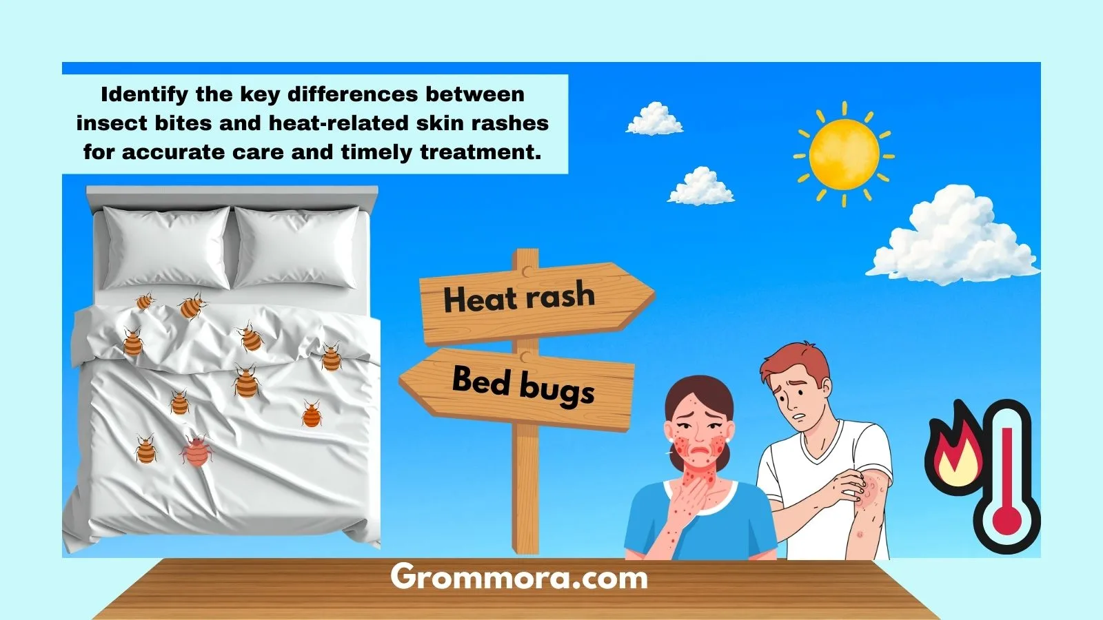 bed bugs or heat rash