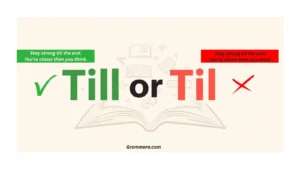 till or til