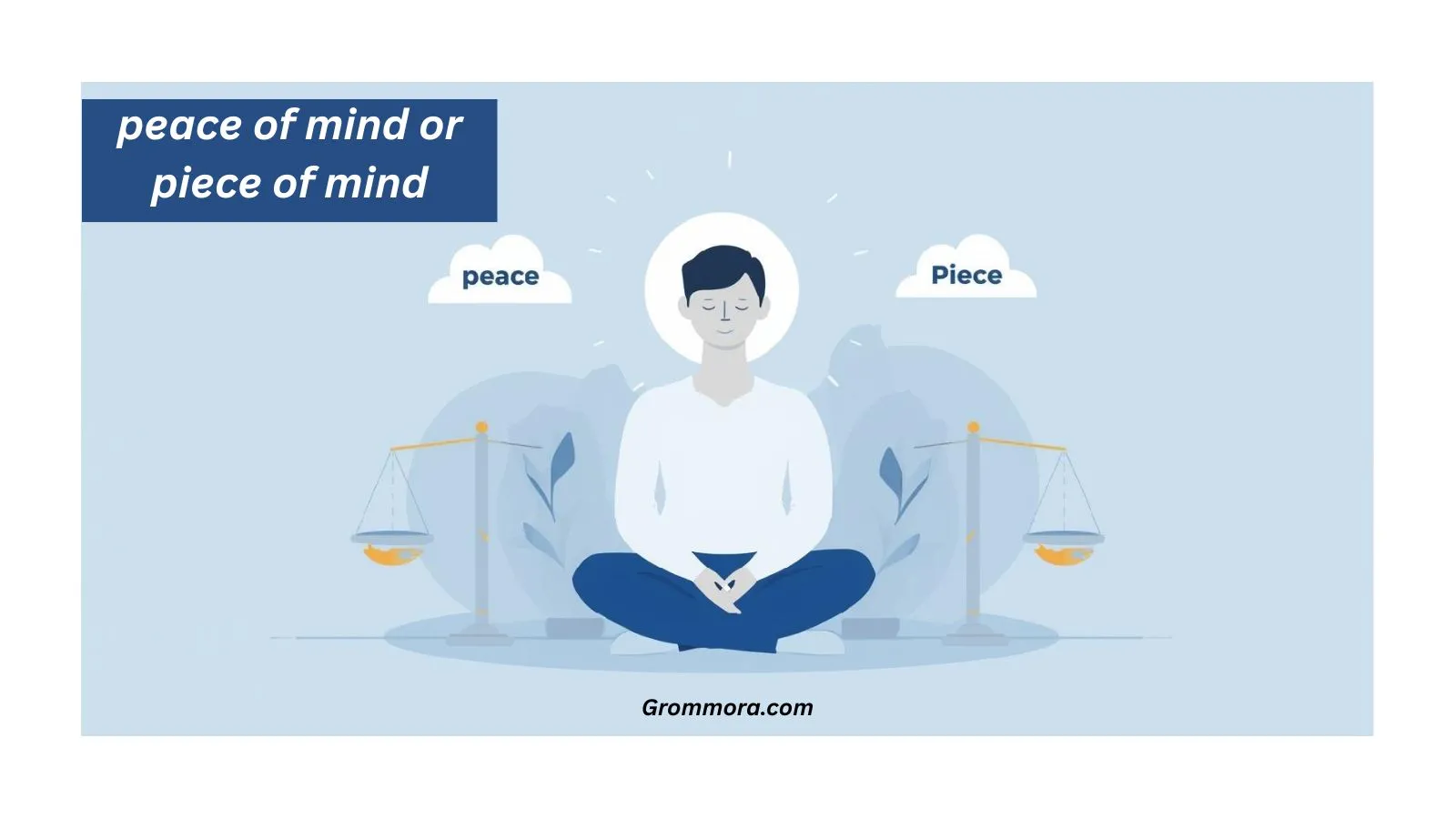 peace of mind or piece of mind