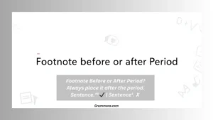 footnote before or after period