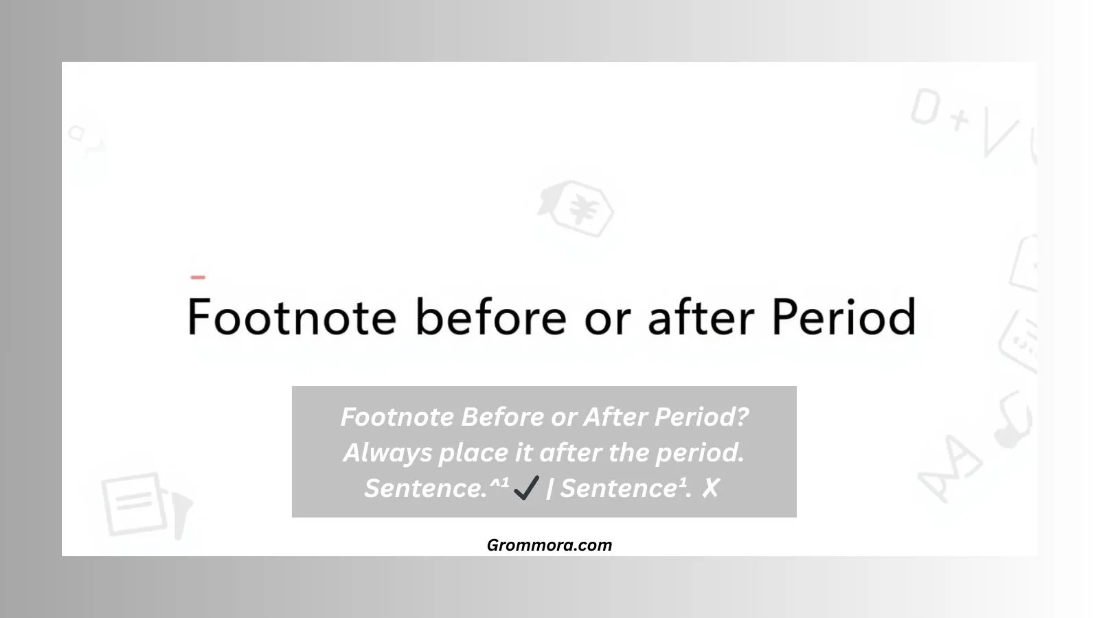 footnote before or after period