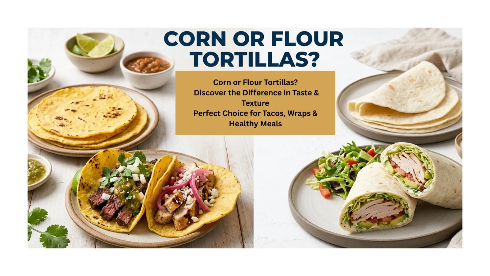 corn or flour tortillas