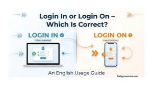 login in or login on