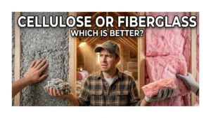 cellulose or fiberglass