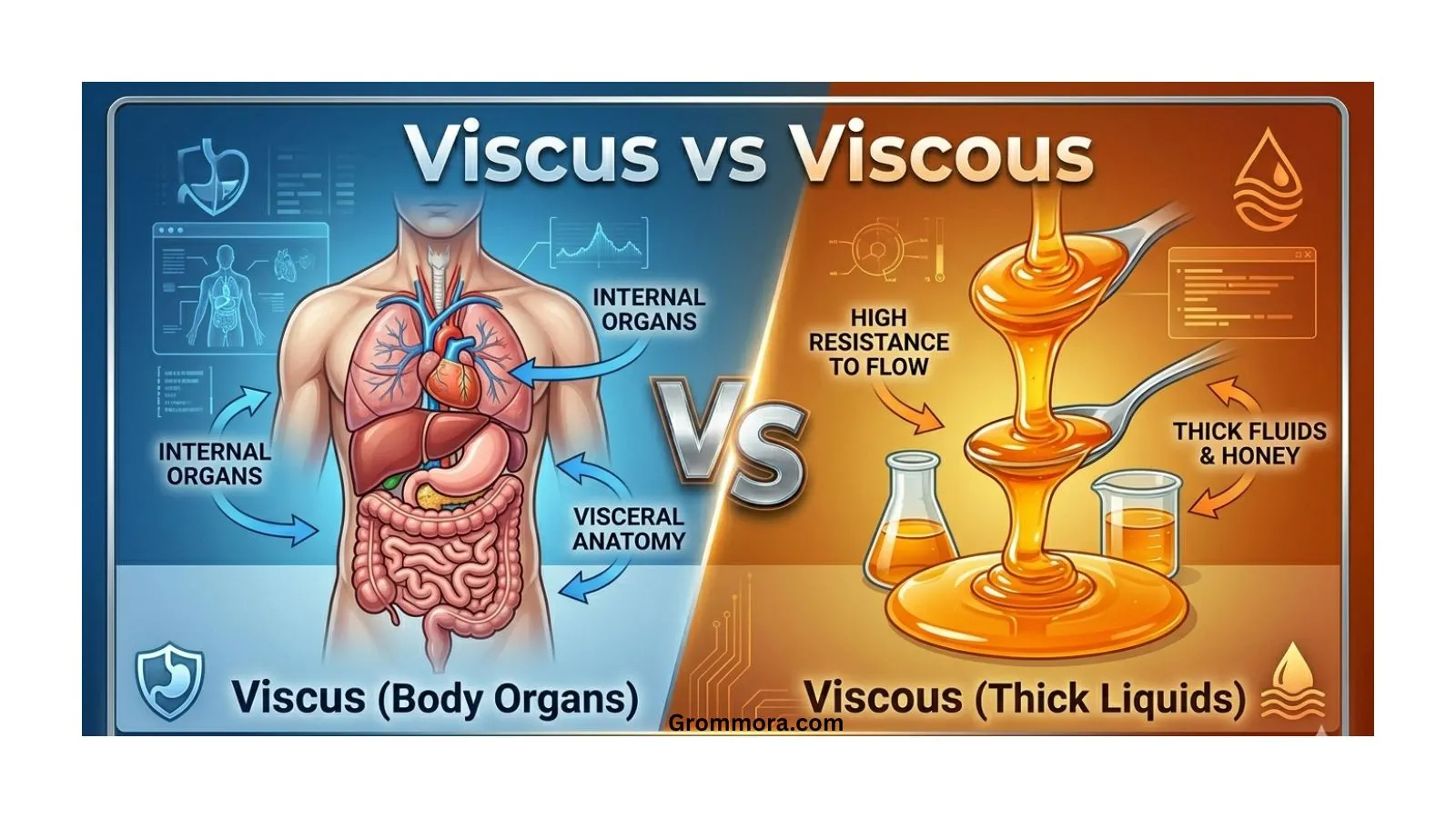 Viscus vs Viscous